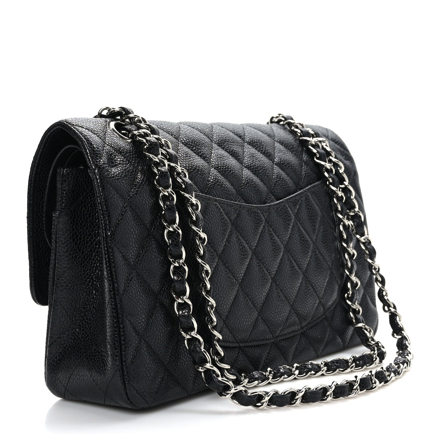 Chanel Caviar Quilted Medium Double Flap Black 3 of 9