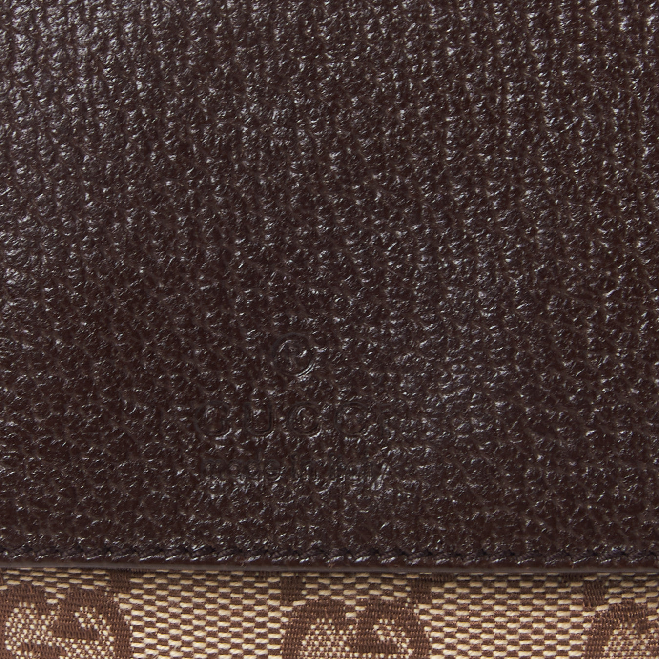 GG Monogram Double Pocket Belt Bag Dark Brown