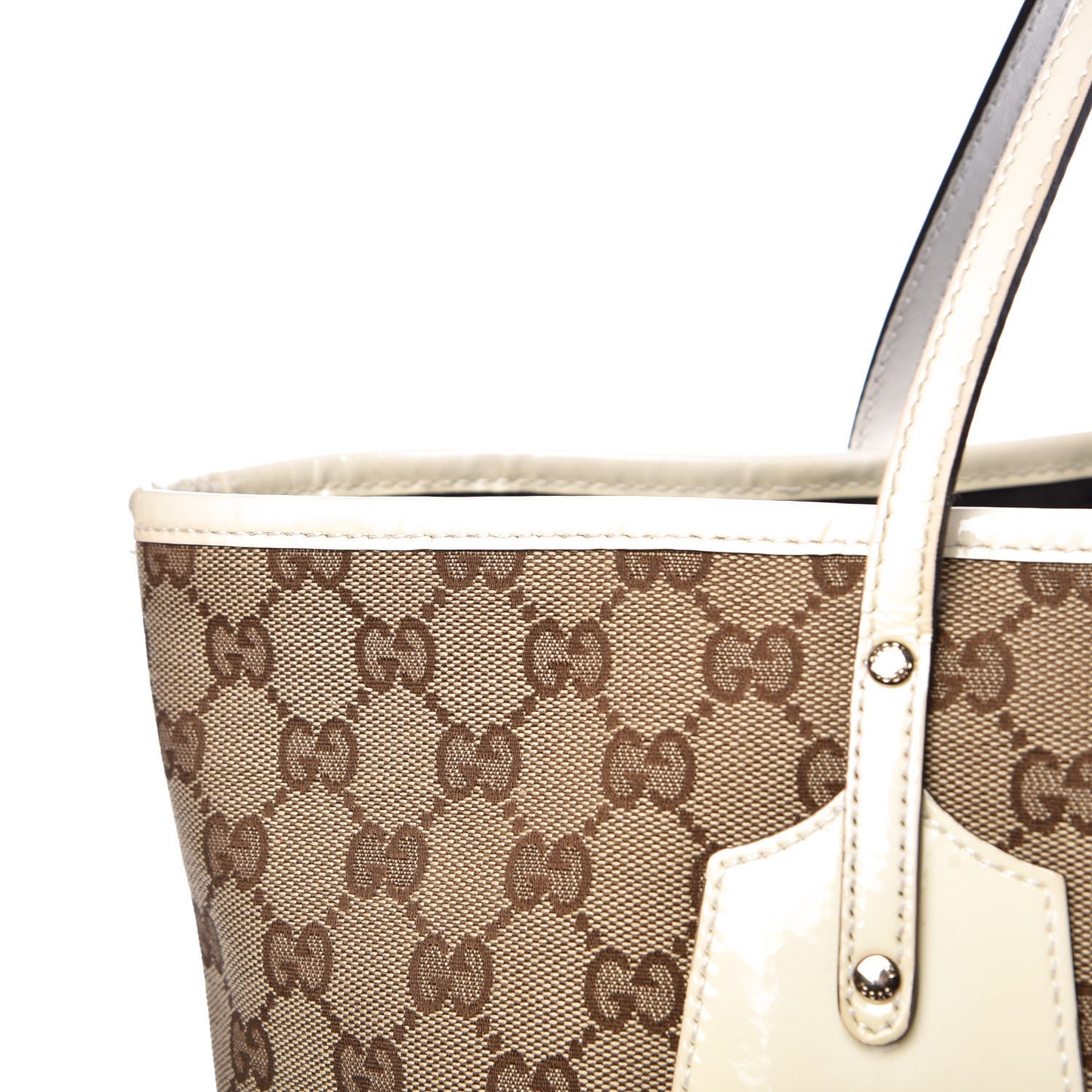 Monogram Web Large Jolie Tote White