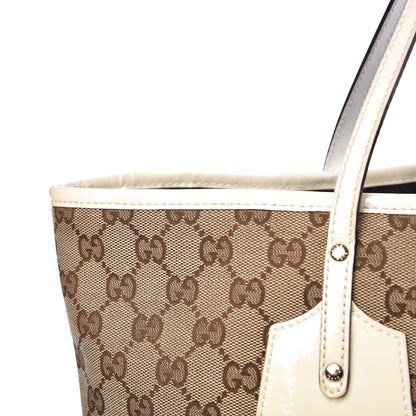 Gucci Monogram Web Large Jolie Tote White 17 of 24