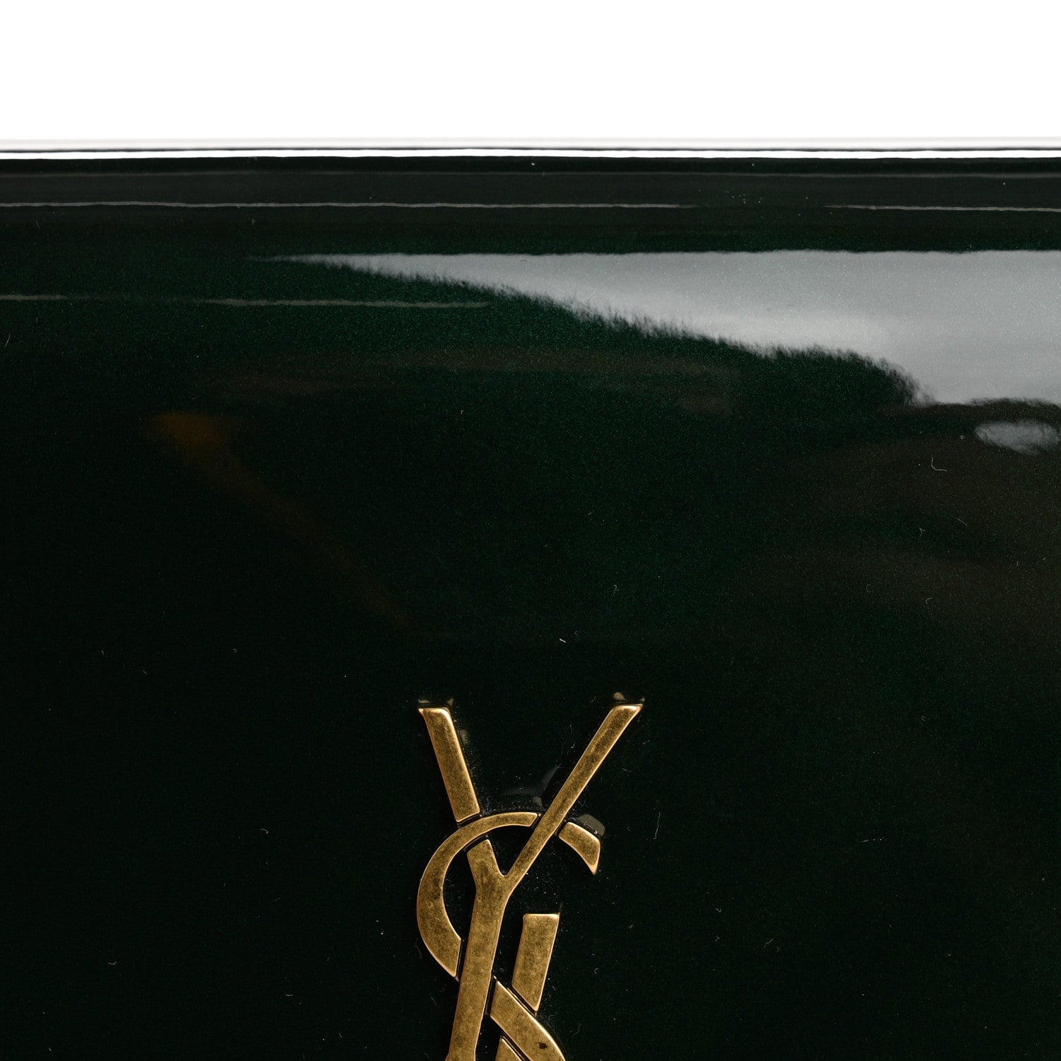 Saint Laurent Vernice Diamond Monogram Phone Holder Crossbody Fir Leaf 8 of 10