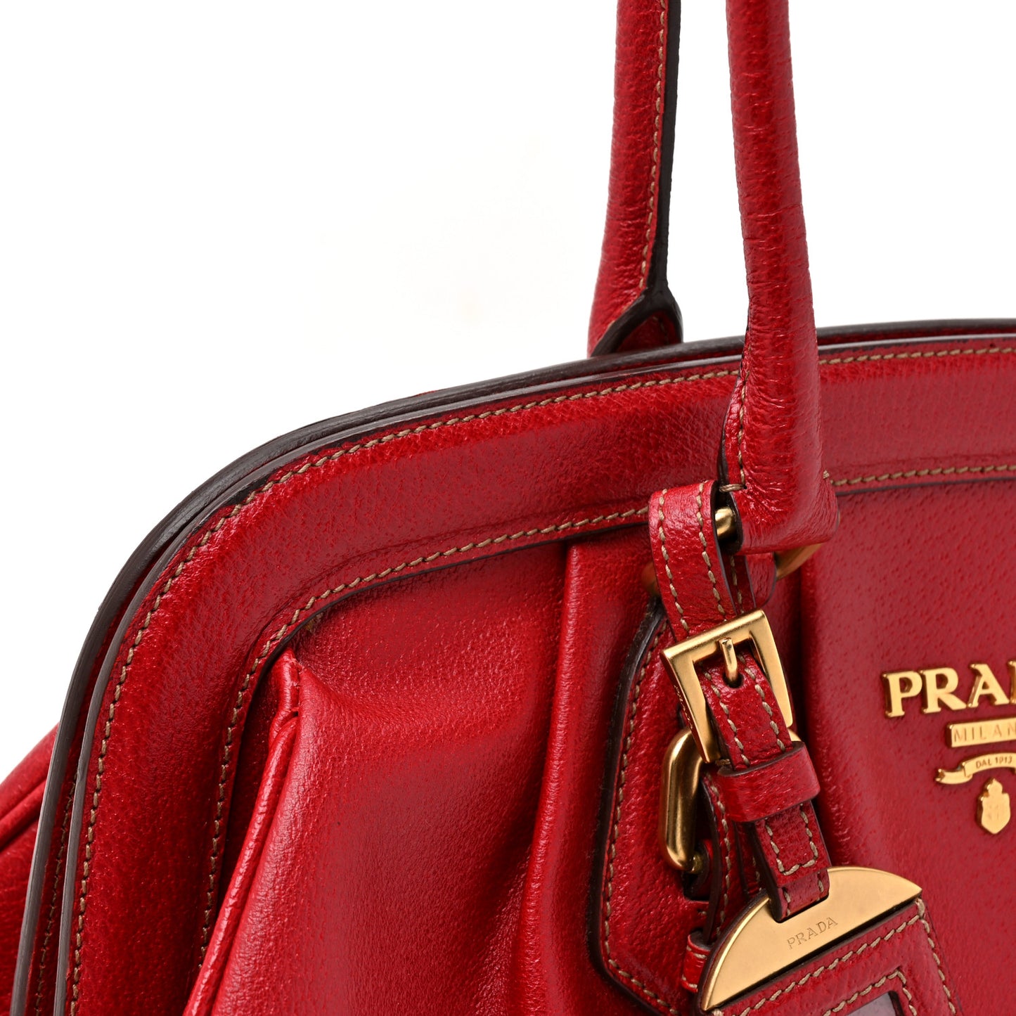 Cinghiale Antik Top Handle Bag Rubino