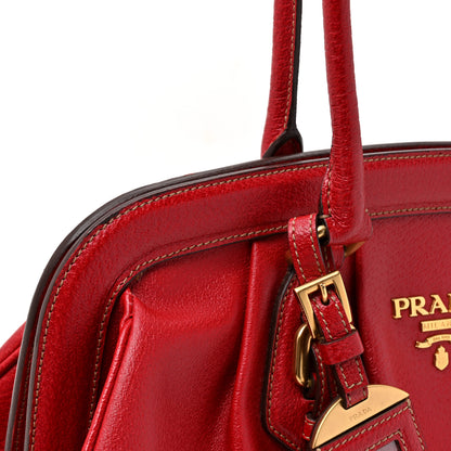 Prada Cinghiale Antik Top Handle Bag Rubino 10 of 10