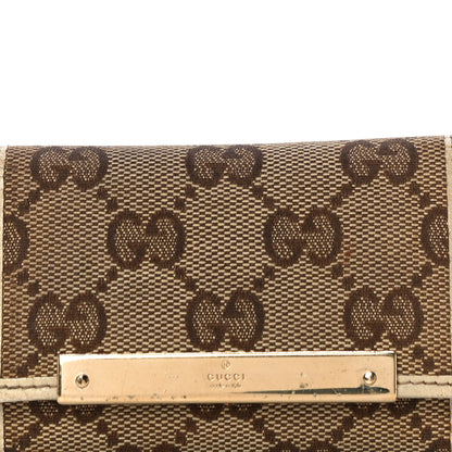 Gucci Monogram Textured Calfskin Metal Bar 6 Key Holder Case Beige Ebony Off White 8 of 14