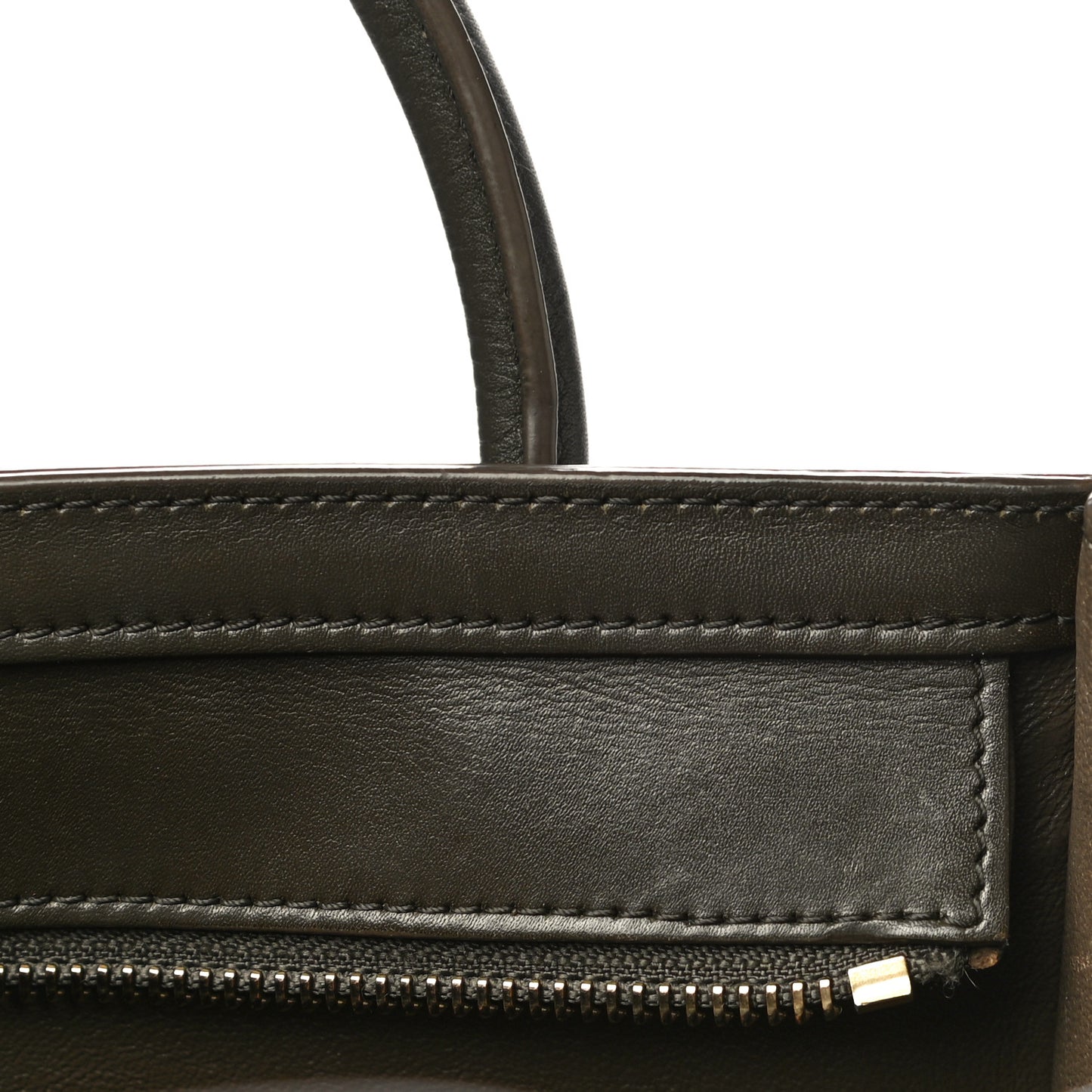 Nubuck Smooth Calfskin Nano Tri-Color Luggage Chartreuse