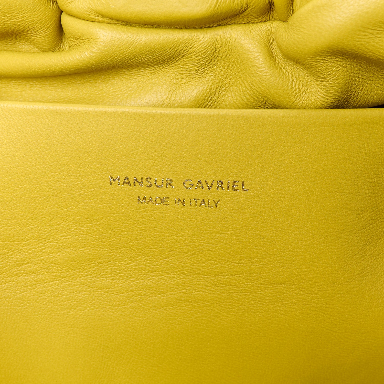 Mansur Gavriel Lambskin Cloud Clutch Pomelo 6 of 10