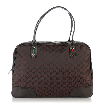 Gucci Nylon Monogram Large Princy Duffle Bag Dark Brown 1 of 7