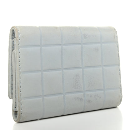 Chanel Lambskin Chocolate Bar 6 Key Holder Light Blue 4 of 9