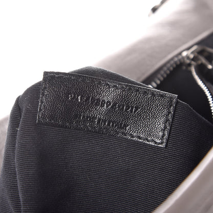 Saint Laurent Crinkled Calfskin Matelasse Monogram Medium Niki Chain Satchel Fog 8 of 10