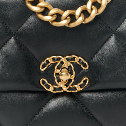 Chanel Lambskin Quilted Medium Chanel 19 Flap Black 8 of 11