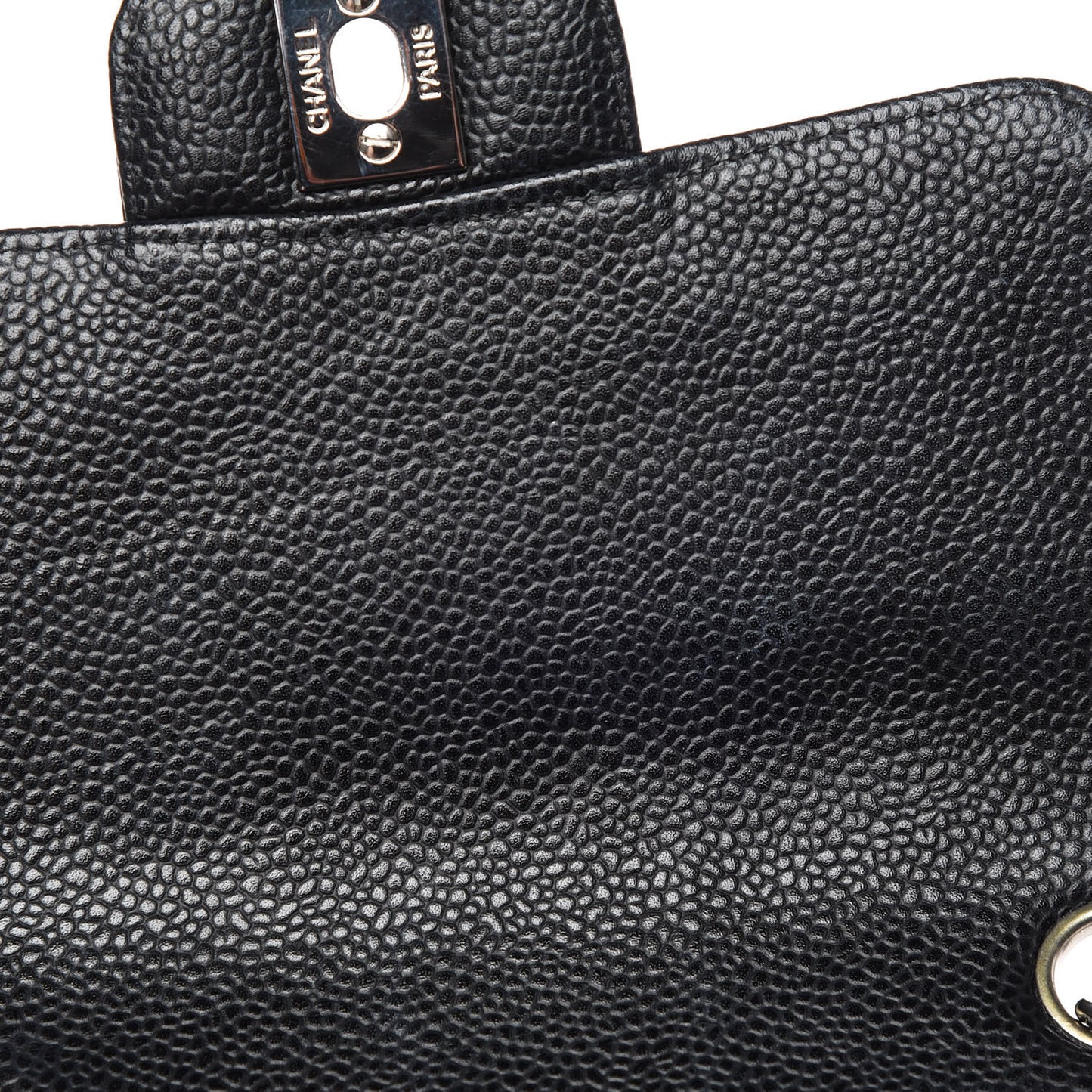Caviar Quilted Mini Square Flap Black