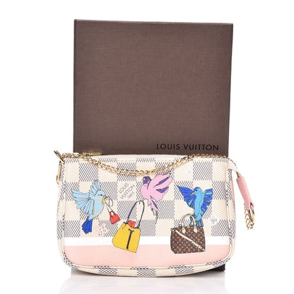 Louis Vuitton Damier Azur 2018 Christmas Animation Mini Pochette Accessories 10 of 10