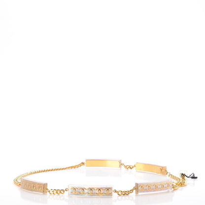 Chanel Chain Iridescent Resin CC Belt Gold 3 of 9