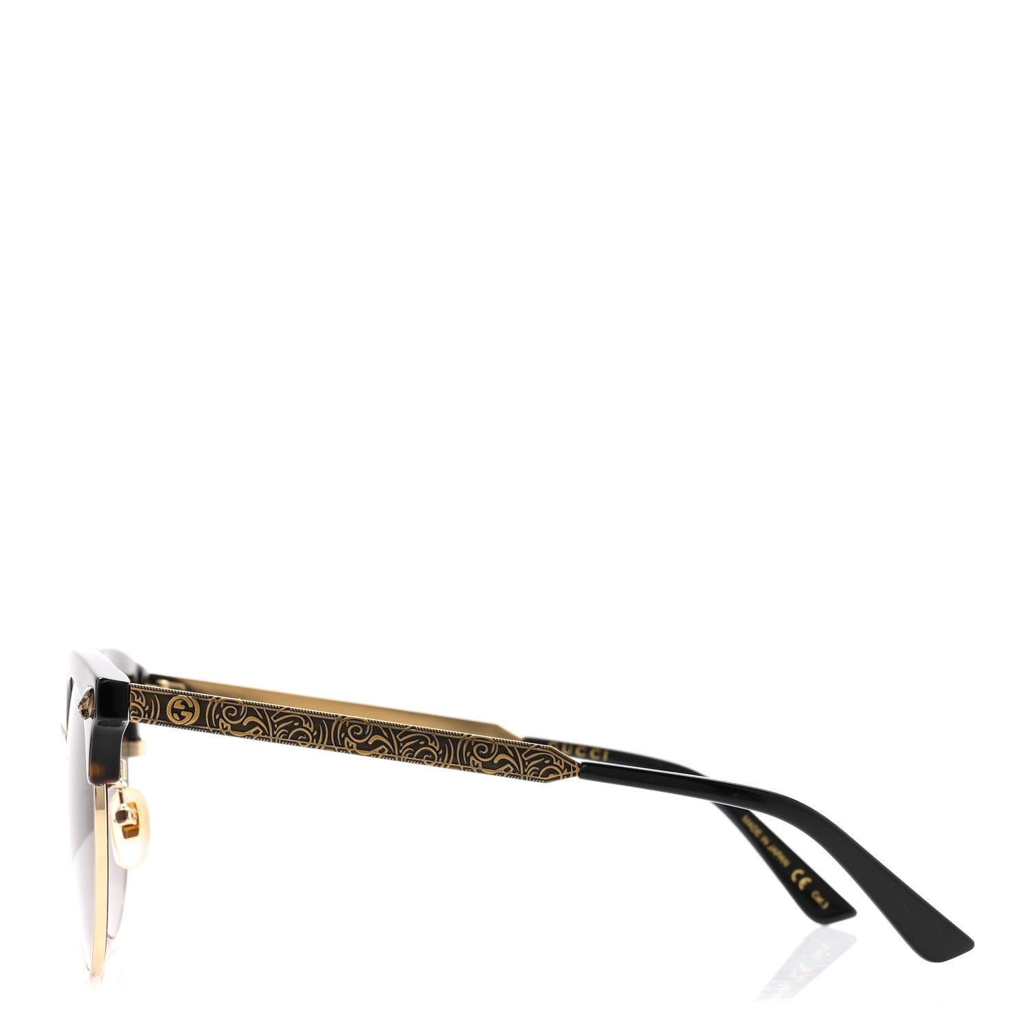 Gucci Metal Tiger GG0222SK Sunglasses Tortoise 3 of 8