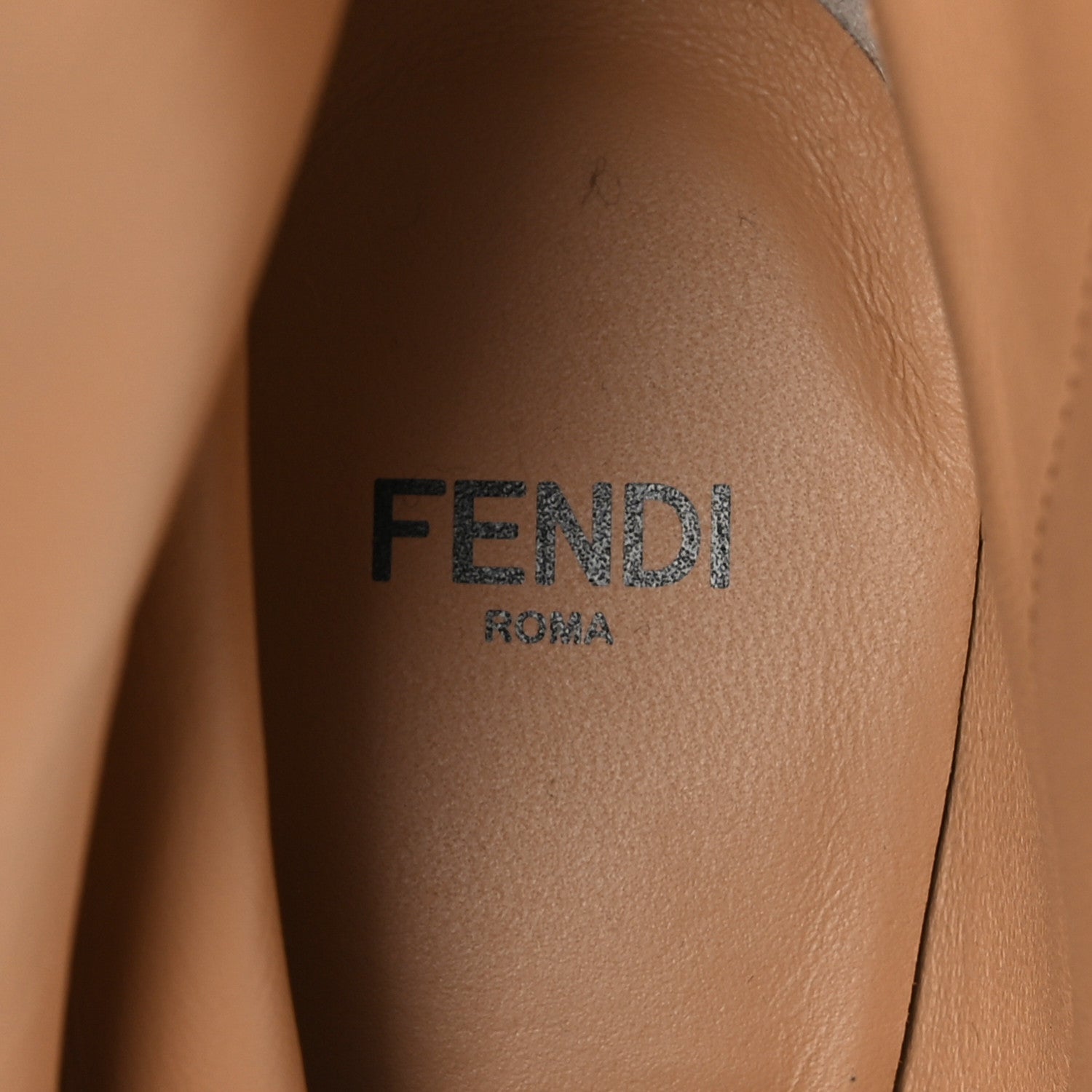 Fendi Laminated Craquele Nappa Fendi First 95mm Booties 36 Gold 6 of 7