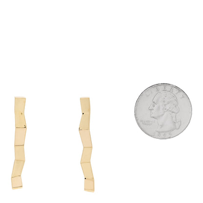 Tiffany 18K Yellow Gold Frank Gehry Fold Earrings 2 of 6