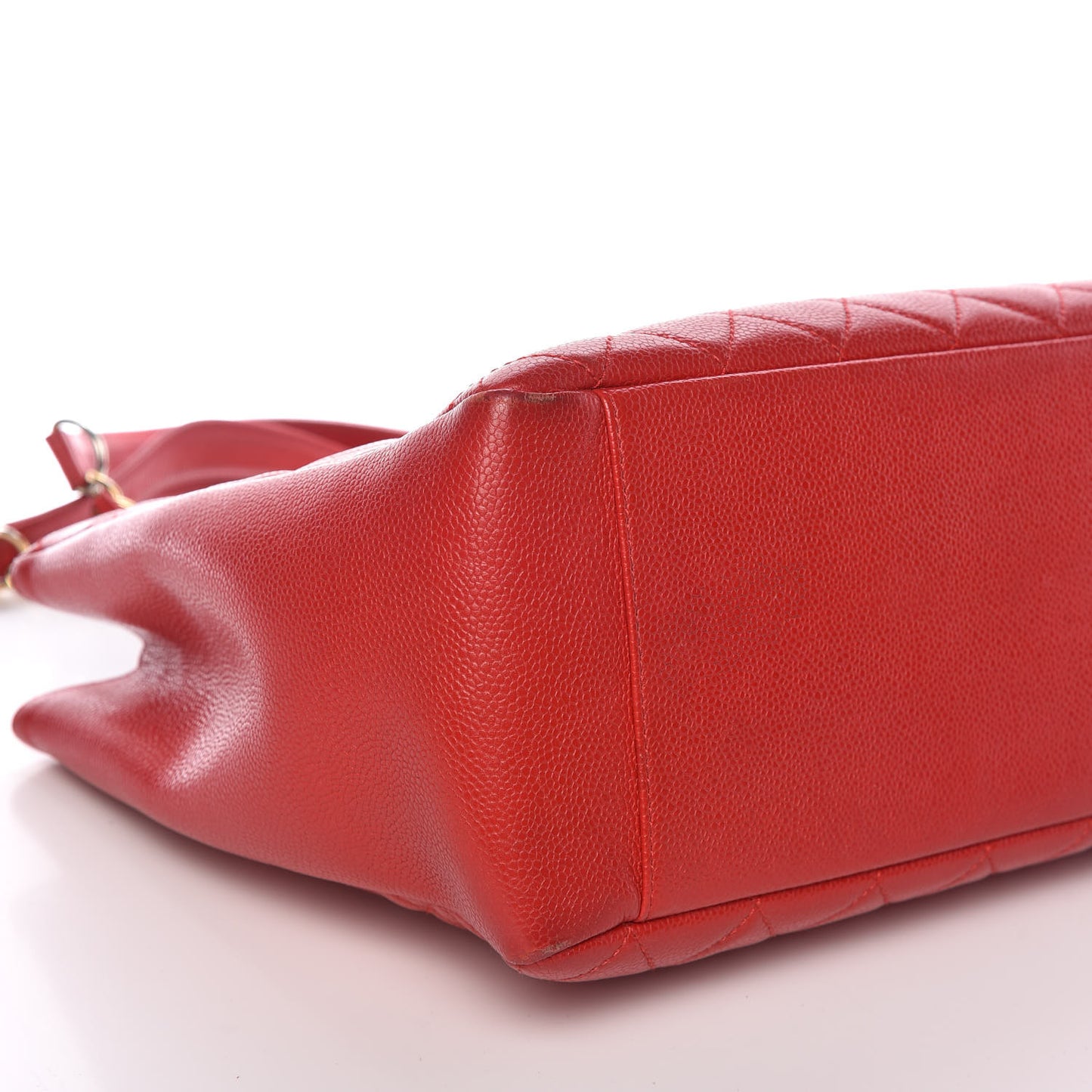 Caviar Quilted Grand Shopping Tote GST Red