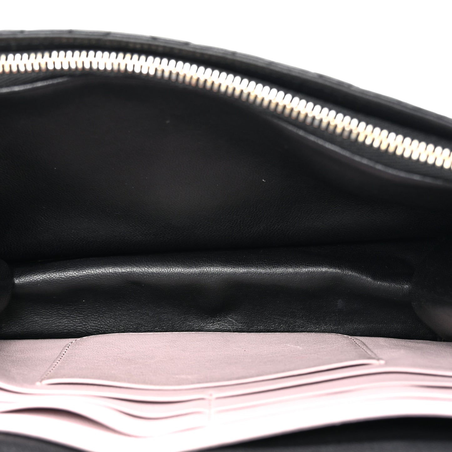 Lambskin Cannage Miss Dior Promenade Pouch Black