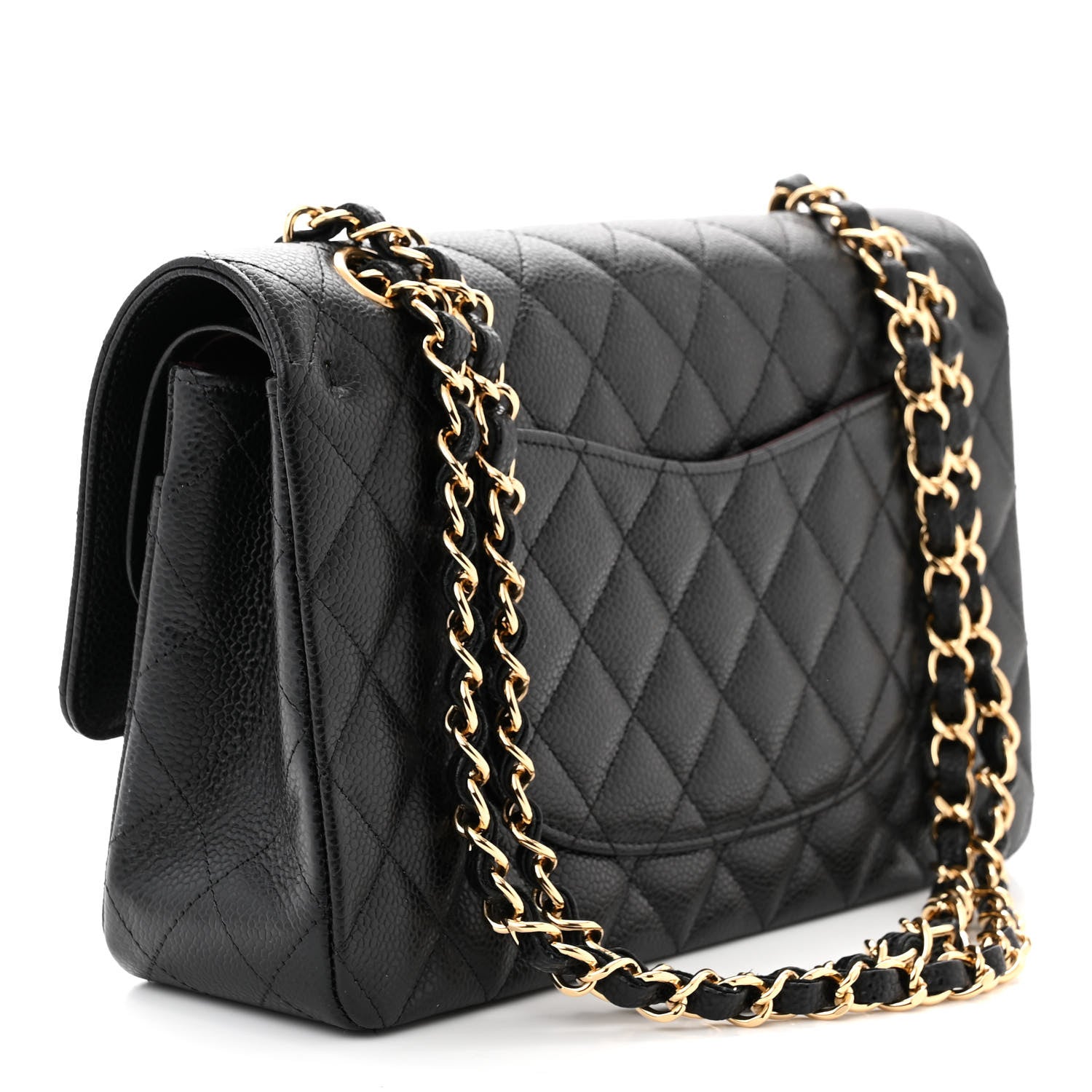 Chanel Caviar Quilted Medium Double Flap Black 3 of 11