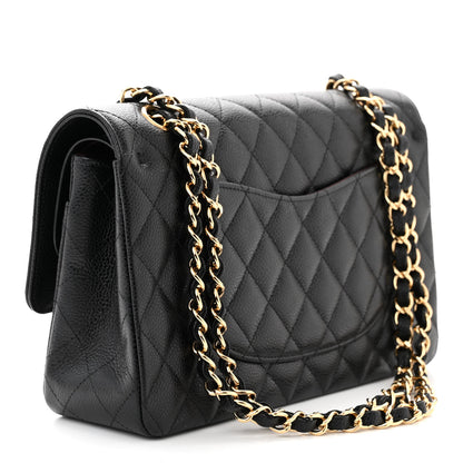 Chanel Caviar Quilted Medium Double Flap Black 3 of 11
