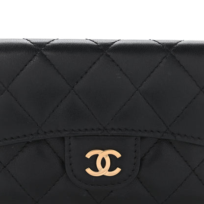 Chanel Lambskin Quilted Flap Card Holder Black 11 of 11