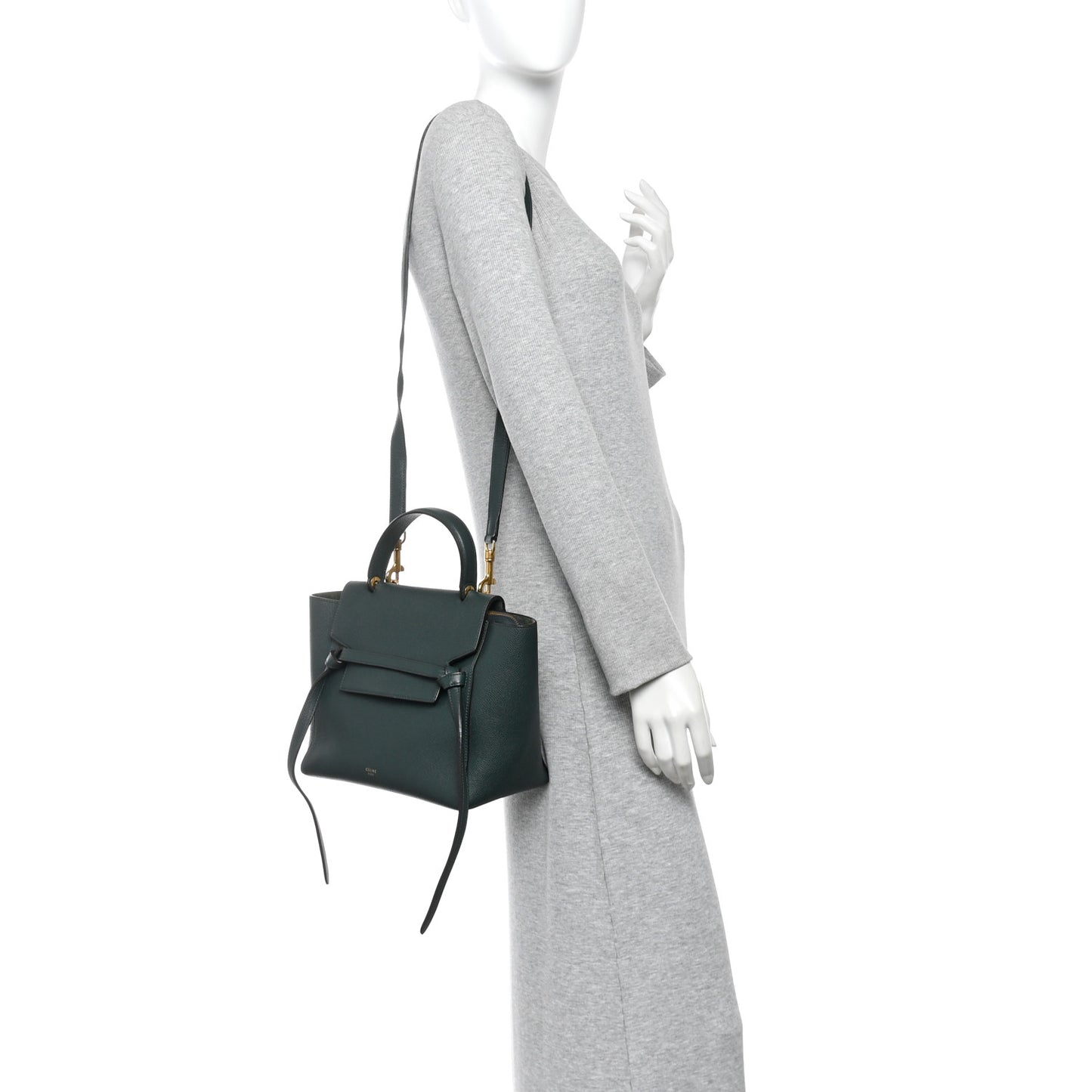 Grained Calfskin Micro Belt Bag Amazone