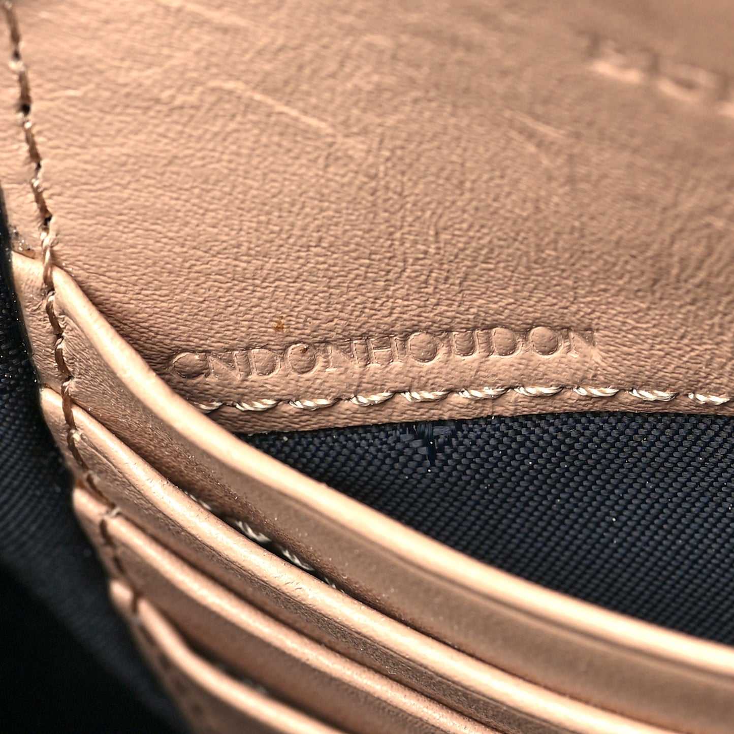 Signature Grain Calfskin Check Embossed Peyton Crossbody Clutch Bag Apricot