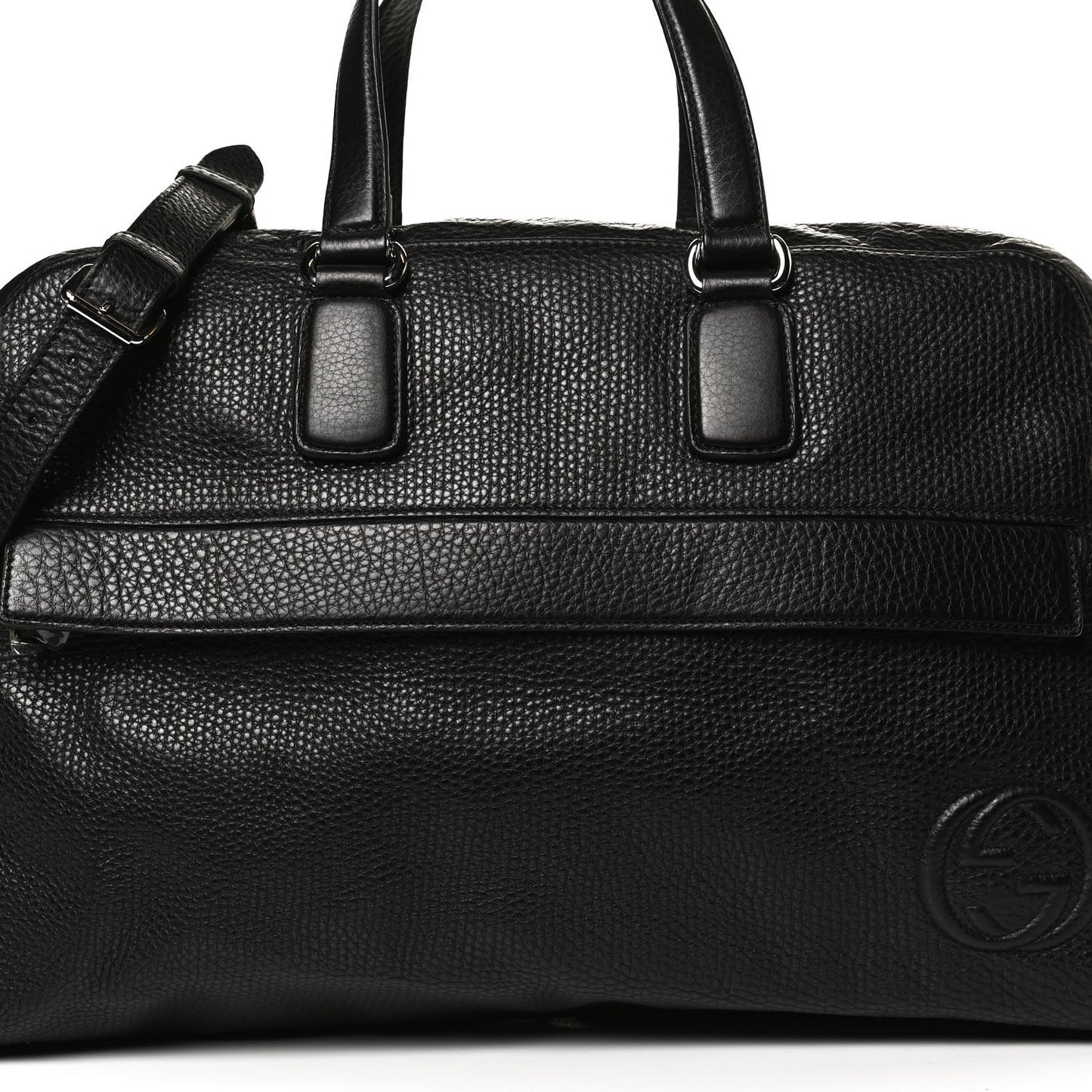 Pebbled Calfskin Soho Carry On Duffle Black