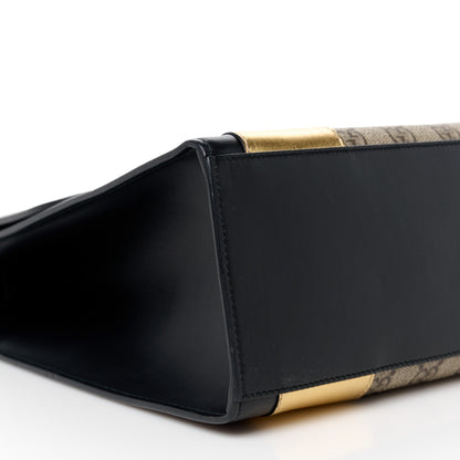 Gucci Nappa GG Supreme Monogram Medium Osiride Top Handle Bag Black Oro Vecchio Beige Ebony 10 of 11