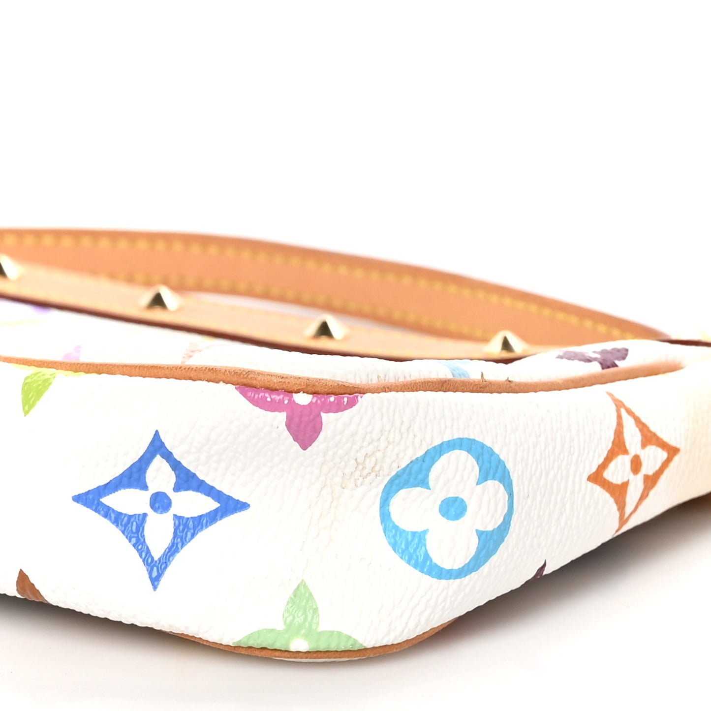 Monogram Multicolor Pochette Accessories White Long Strap