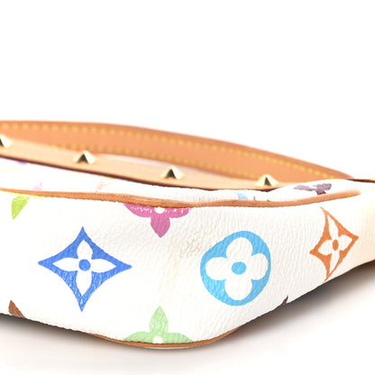Louis Vuitton Monogram Multicolor Pochette Accessories White Long Strap 11 of 11