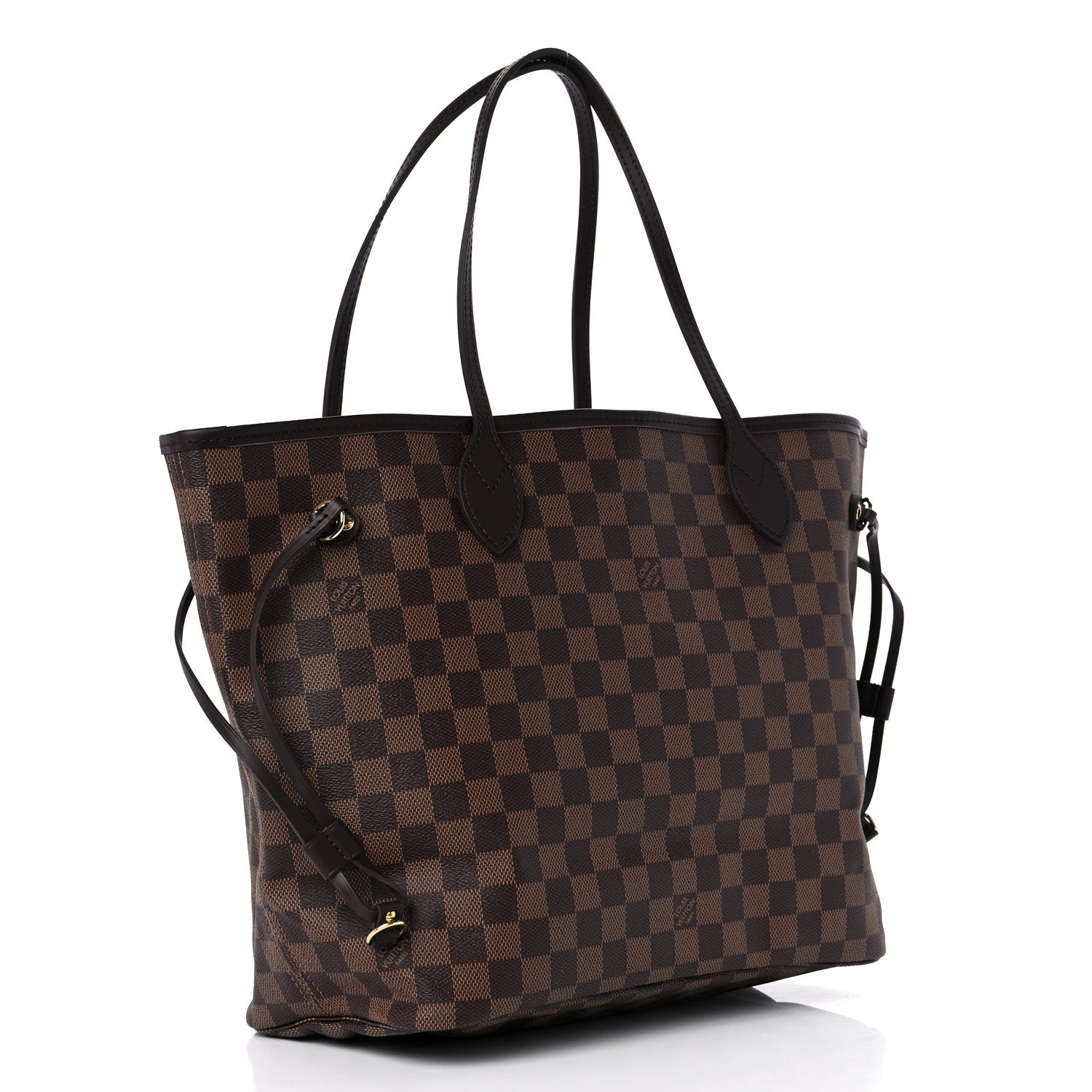 Louis Vuitton Damier Ebene Neo Neverfull MM Rose Ballerine 4 of 9