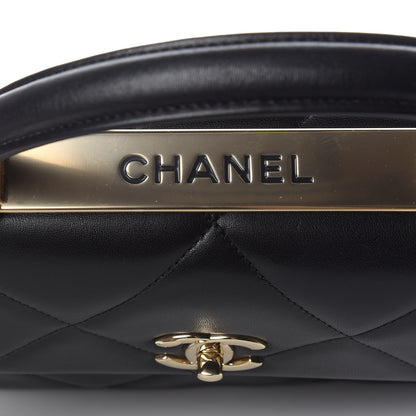 Chanel Lambskin Quilted Small Trendy CC Dual Handle Flap Bag Black 9 of 13
