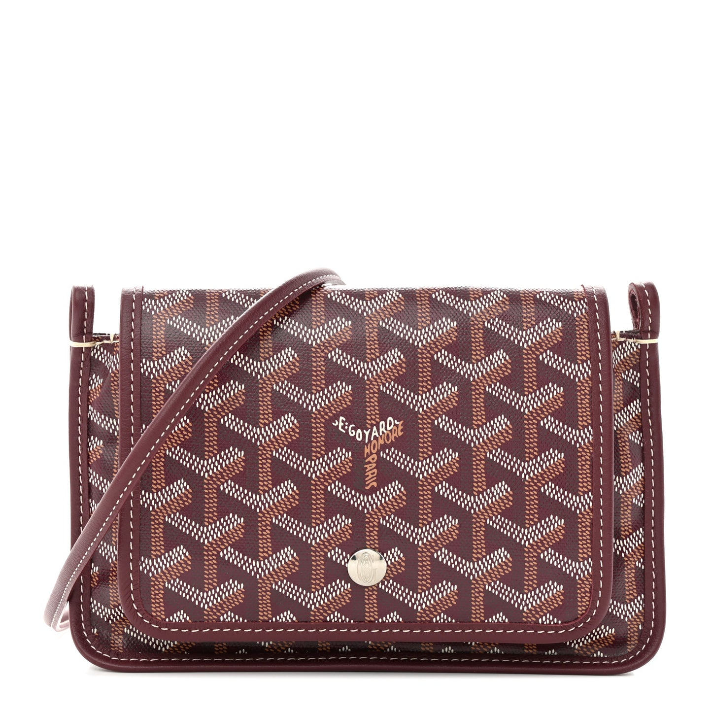 Goyardine Plumet Wallet Clutch Burgundy