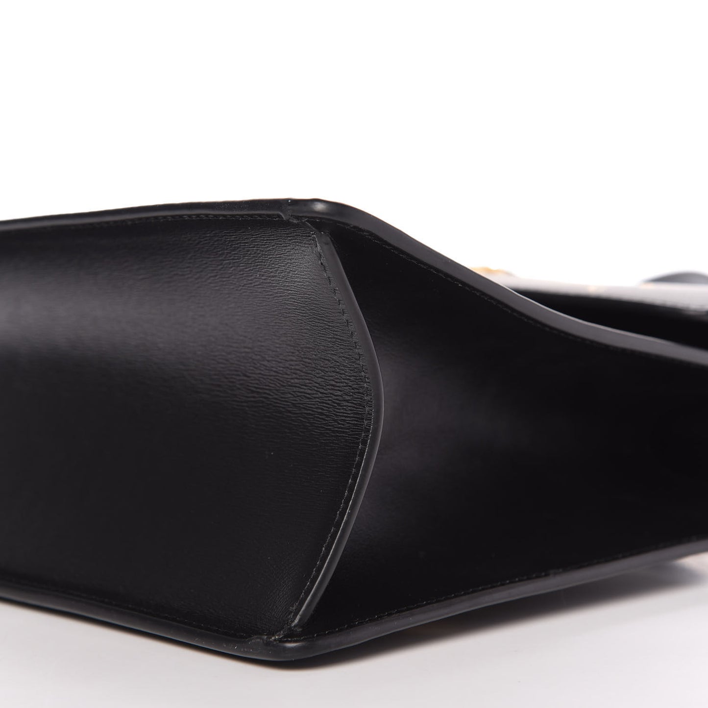 Calfskin Gold Sun Medium Sylvie Top Handle Bag Black