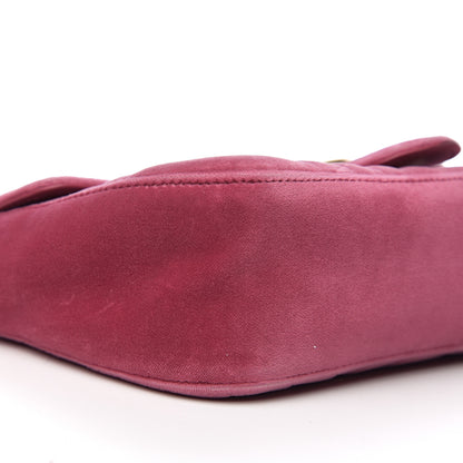 Gucci Velvet Matelasse Small GG Marmont Shoulder Bag Light Raspberry Rose 7 of 10
