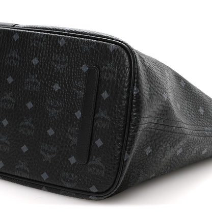 MCM Visetos Large Liz Reversible Shopper Tote Black 15 of 16