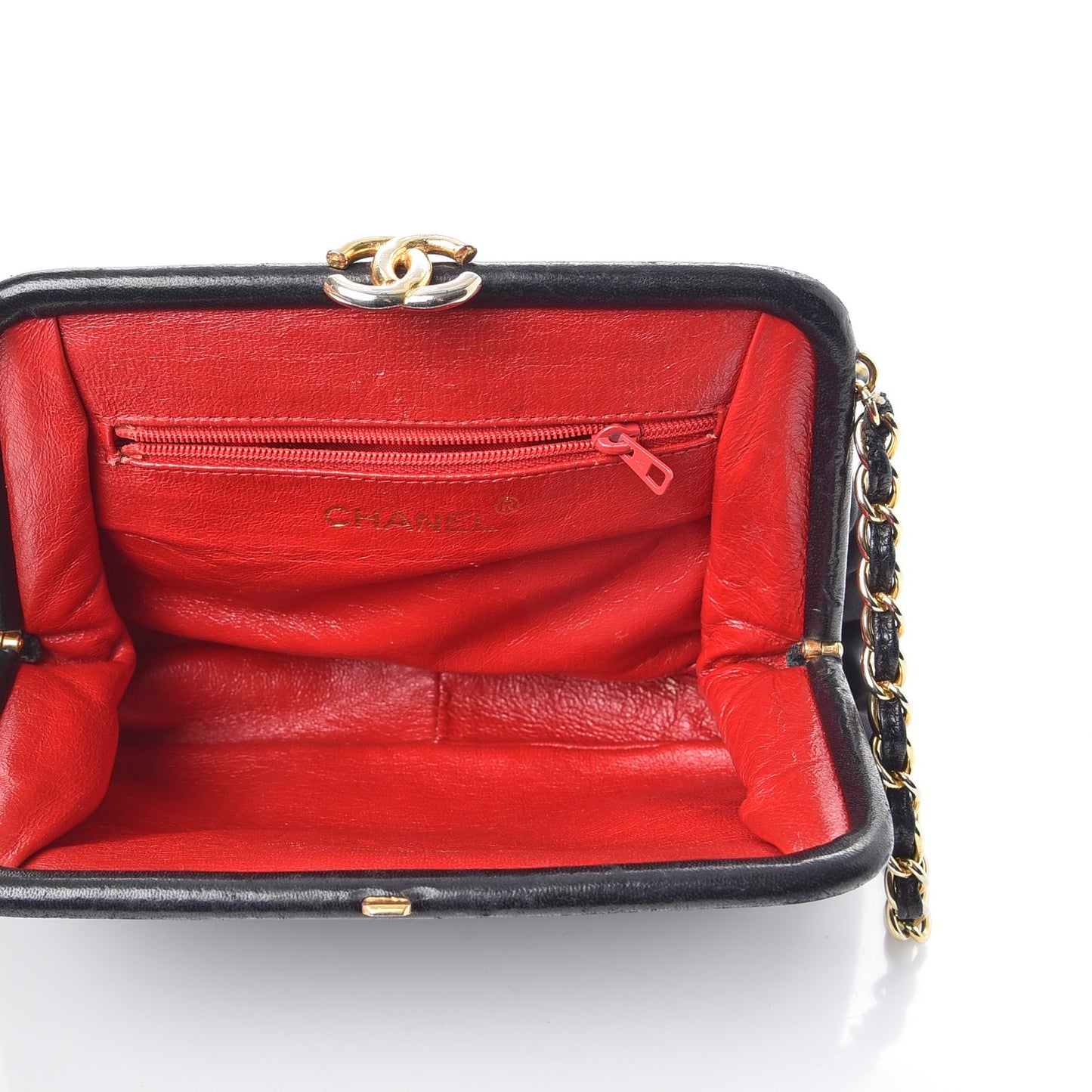 Satin Quilted Tassel Frame Crossbody Black
