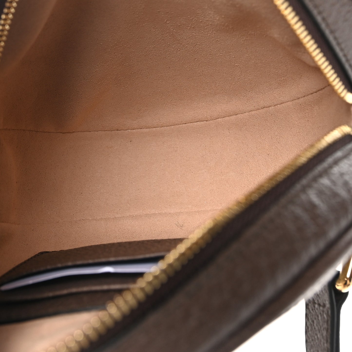 GG Supreme Monogram Web Mini Ophidia Round Backpack Brown