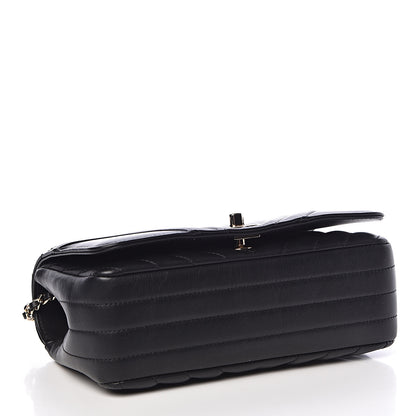 Chanel Calfskin Chevron Quilted Mini Statement Flap Black 4 of 10