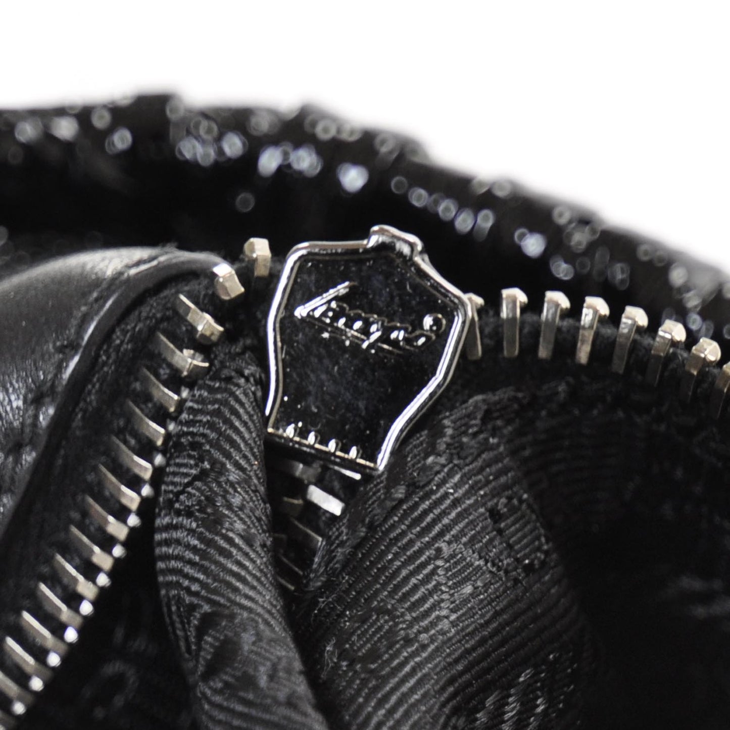 Vernice Gaufre Tote Black