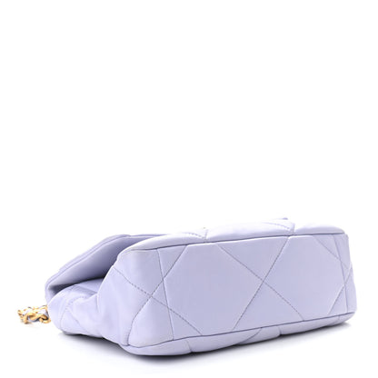 Chanel Lambskin Quilted Medium Chanel 19 Flap Light Purple 3 of 9