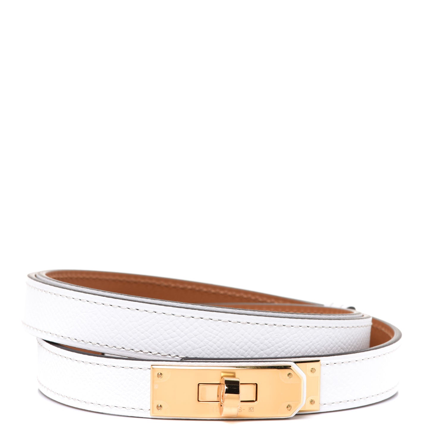 Hermes Epsom Kelly Belt White 1 of 6