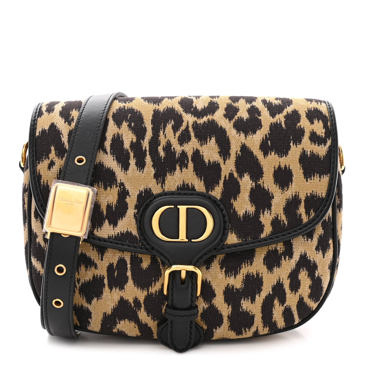 Christian Dior Canvas Mizza Embroidered Medium Bobby Flap Beige Multicolor 1 of 9
