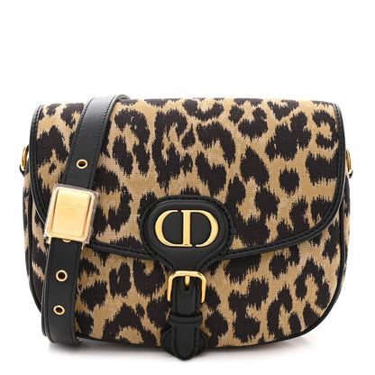 Christian Dior Canvas Mizza Embroidered Medium Bobby Flap Beige Multicolor 1 of 9