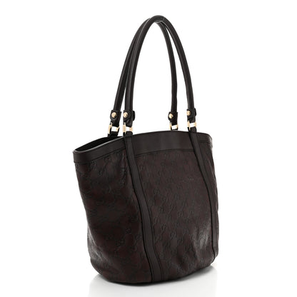Gucci Guccissima Medium D Gold Tote  Dark Brown 3 of 10