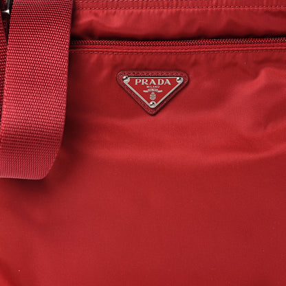 Prada Nylon Vela Flat Messenger Bag Fuoco 7 of 9