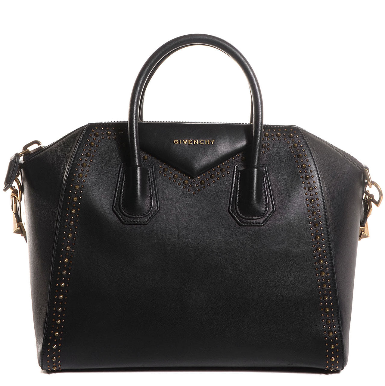 Givenchy Calfskin Medium Studded Antigona Black 1 of 12