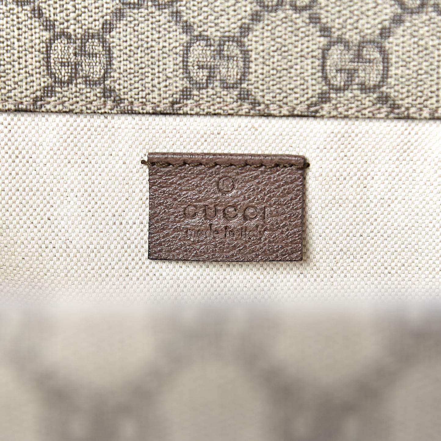 GG Supreme Monogram Web Neo Vintage Double Flap Messenger Bag Beige New Acero