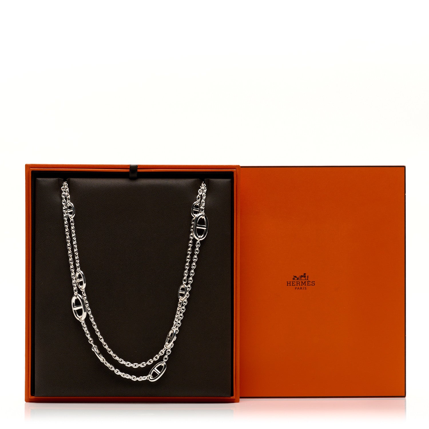 Hermes Sterling Silver Farandole Necklace 120 6 of 6